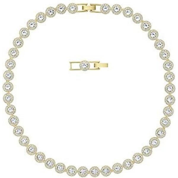 Collana bianco e oro Swarovski bianco