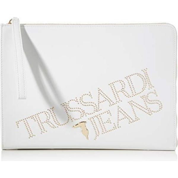 clutch Trussardi Jeans bianco
