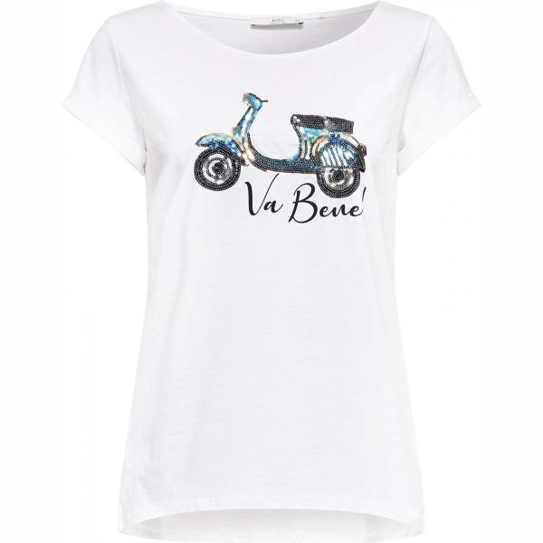t-shirt Edc by Esprit bianco con stampe