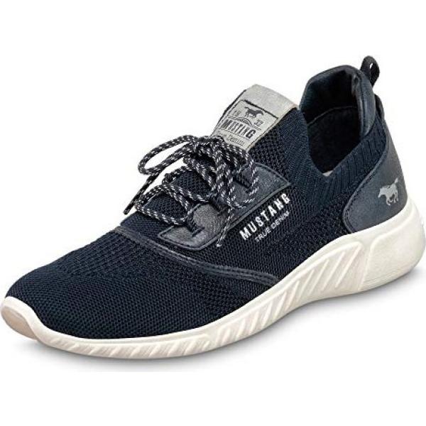 sneakers Mustang blu tinta unita