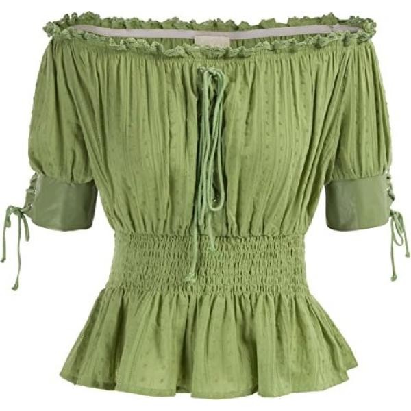 top Belle Poque verde