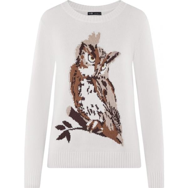 felpe Oodji Ultra bianco con stampe