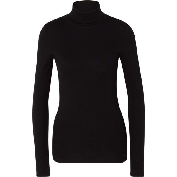 T-shirt a maniche lunghe in denim nero Tom Tailor nero