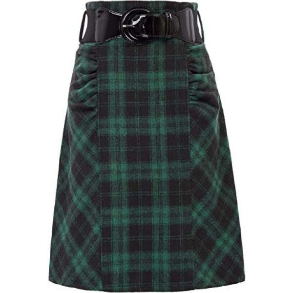 gonne Belle Poque verde scozzese