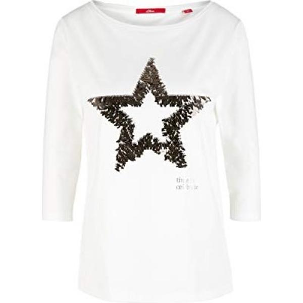 t-shirt S.Oliver bianco con stampe