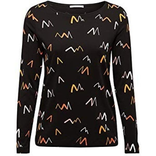 maglia Edc by Esprit nero con stampe