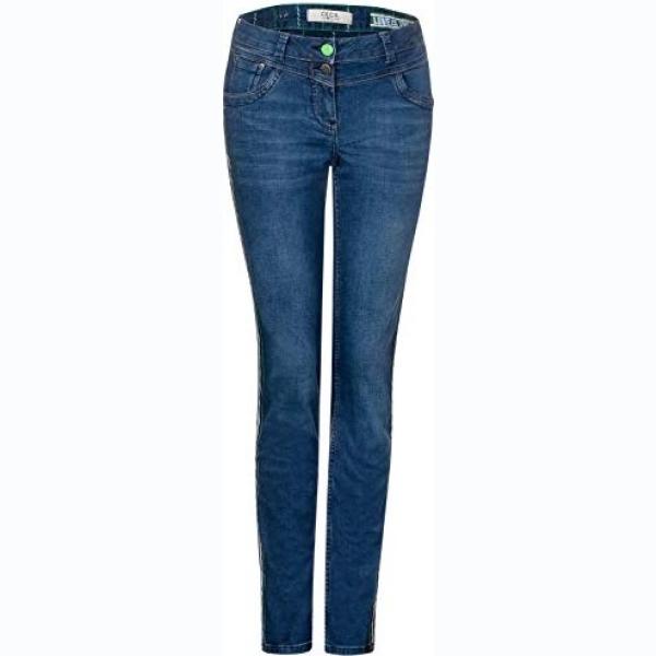 jeans slim fit Cecil blu a righe
