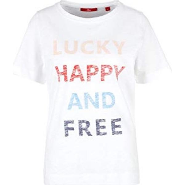 bluse S.Oliver bianco con stampe