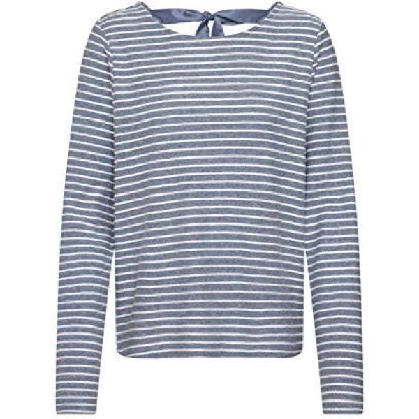 top Only blu a righe