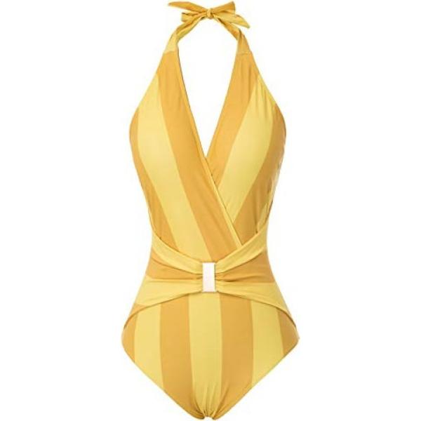 costumi interi Grace Karin giallo a righe