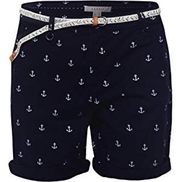 Pantalone corto navy Esprit blu