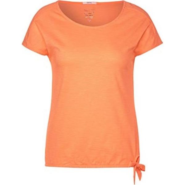 t-shirt Cecil arancione a righe