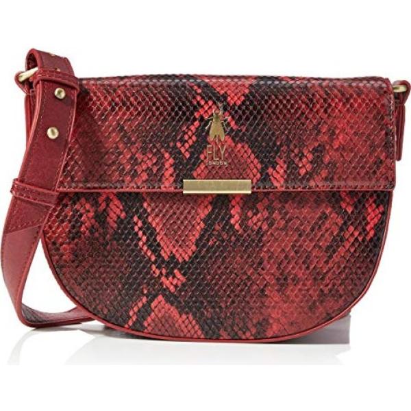 borse a tracolla Fly London marrone serpente