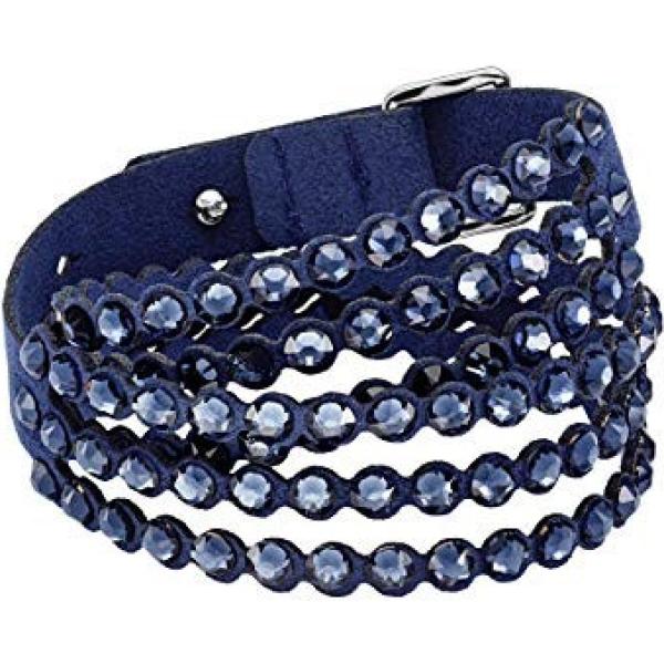 Bracciale girocollo blu Swarovski blu