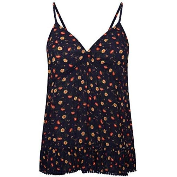 top Superdry blu a fiori