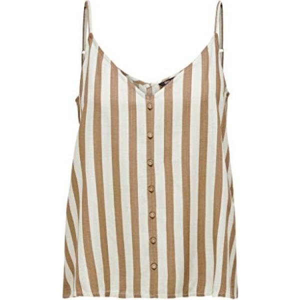 camicie Only bianco a righe