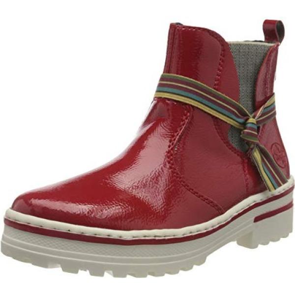 stivaletti chelsea Rieker rosso