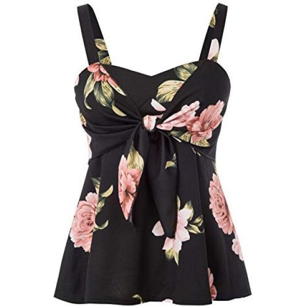 canottiere Grace Karin nero con stampe