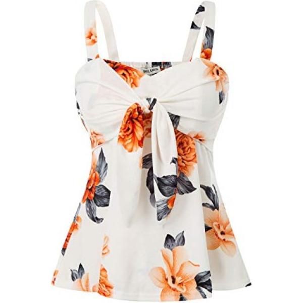 canottiere Grace Karin bianco con stampe