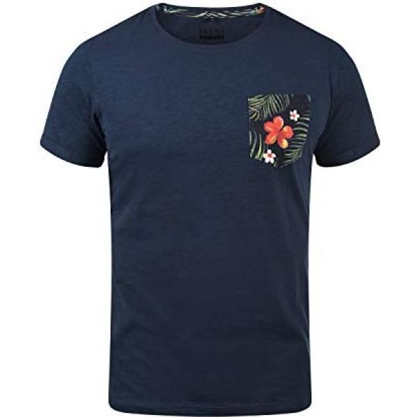 t-shirt Blend blu con stampe