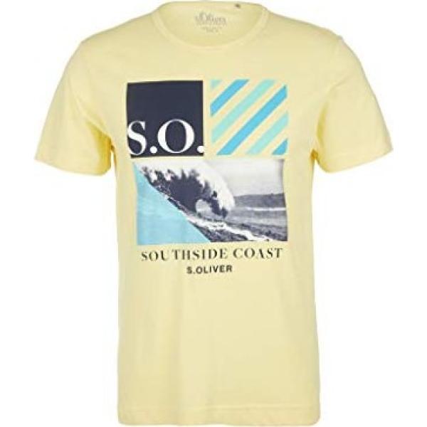 t-shirt S.Oliver giallo con stampe