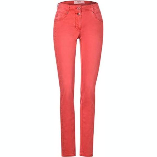 pantaloni Cecil arancione tinta unita
