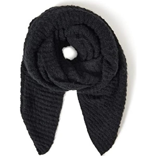 sciarpe Pieces nero tinta unita