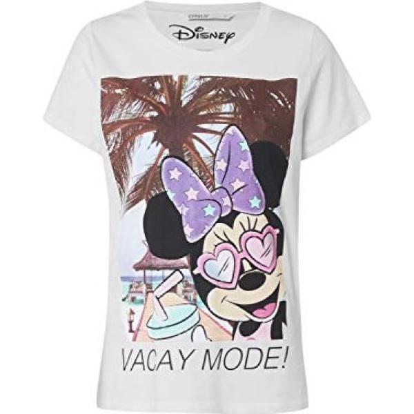 t-shirt Only bianco con stampe