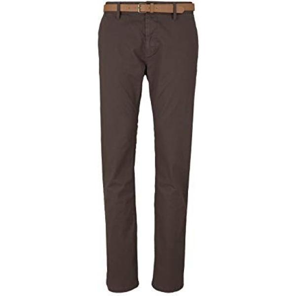 pantaloni Tom Tailor marrone con stampe