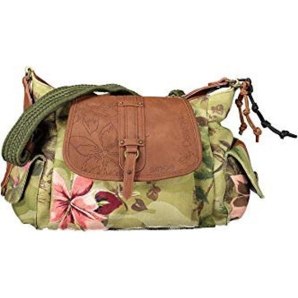 borse a tracolla Desigual marrone con stampe