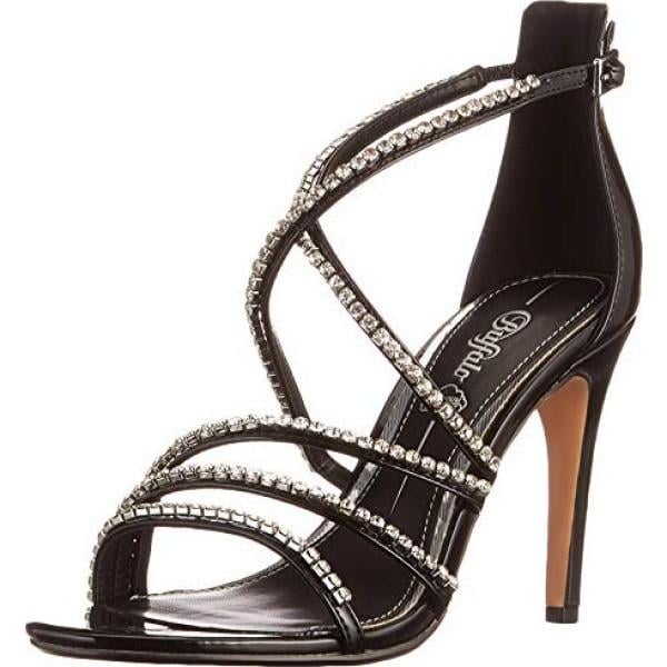 sandali col tacco Buffalo nero