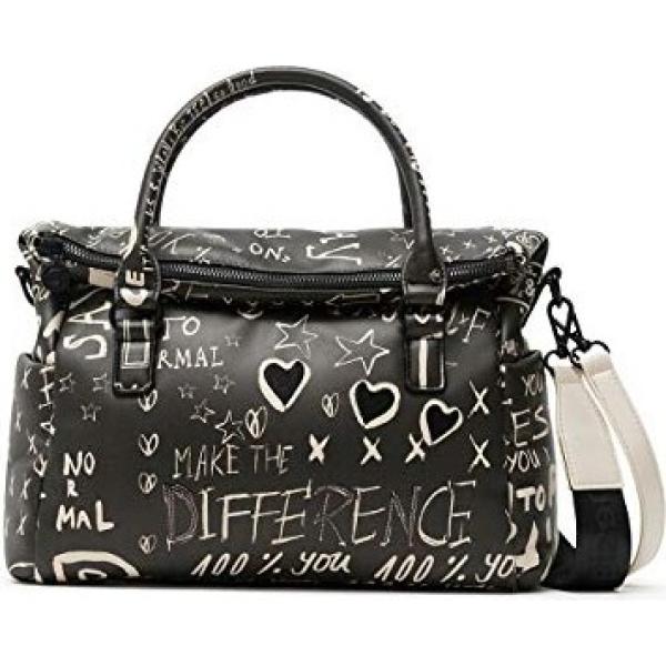 borse a mano Desigual nero con stampe