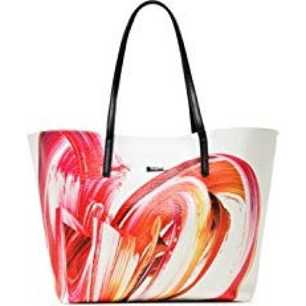 shopping bag Desigual bianco tinta unita