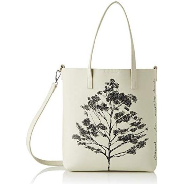 shopping bag Desigual bianco con stampe