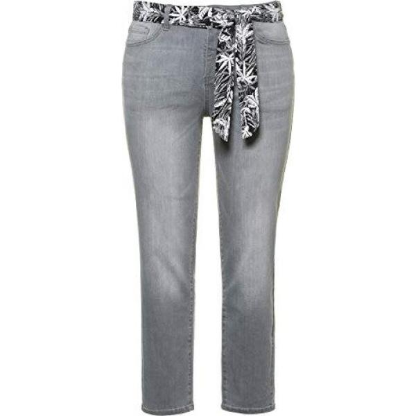 jeans Ulla Popken grigio a fiori