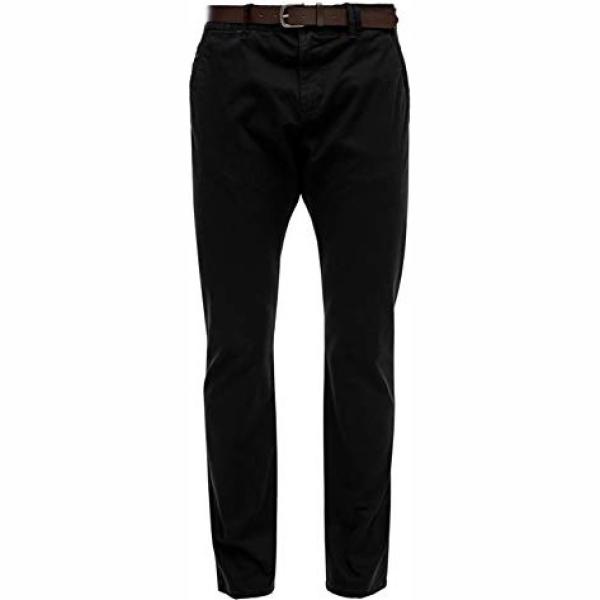 pantaloni S.Oliver nero tinta unita