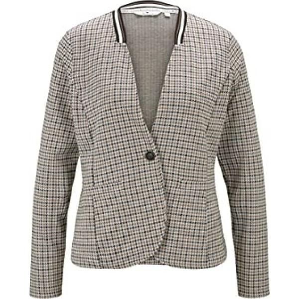 blazer Tom Tailor verde a quadri