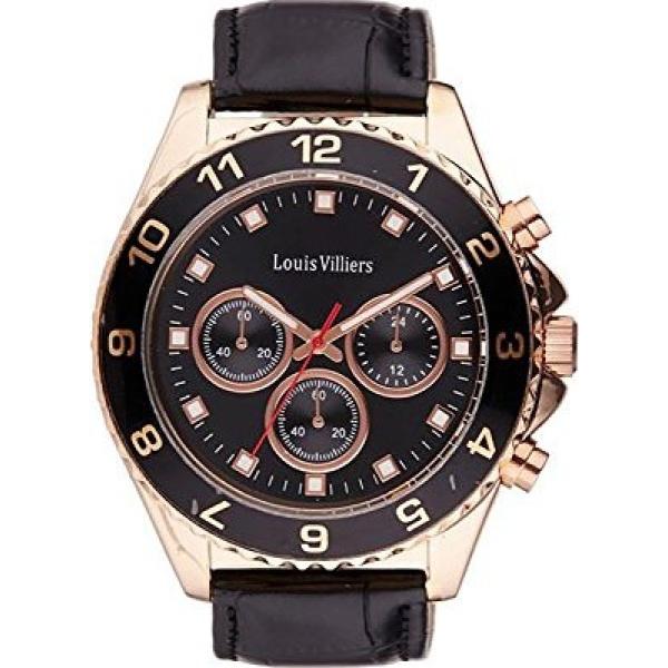 orologi analogici Louis Villiers nero