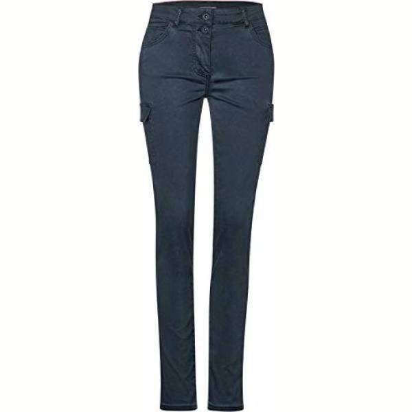 pantaloni cargo Cecil blu tinta unita