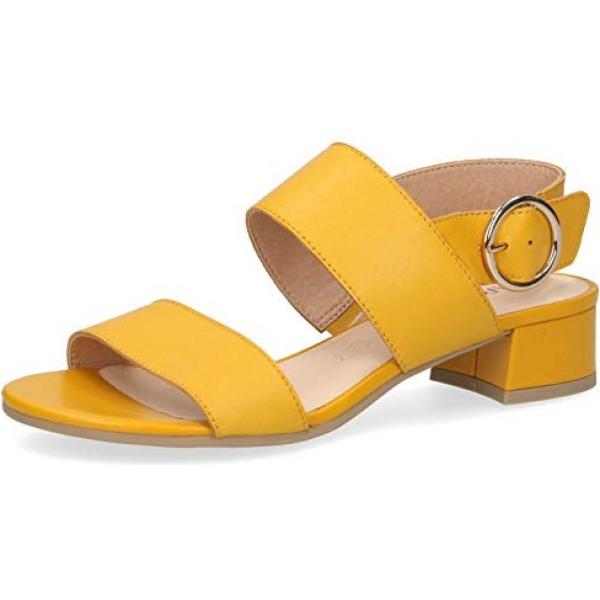 sandali in pelle Caprice giallo