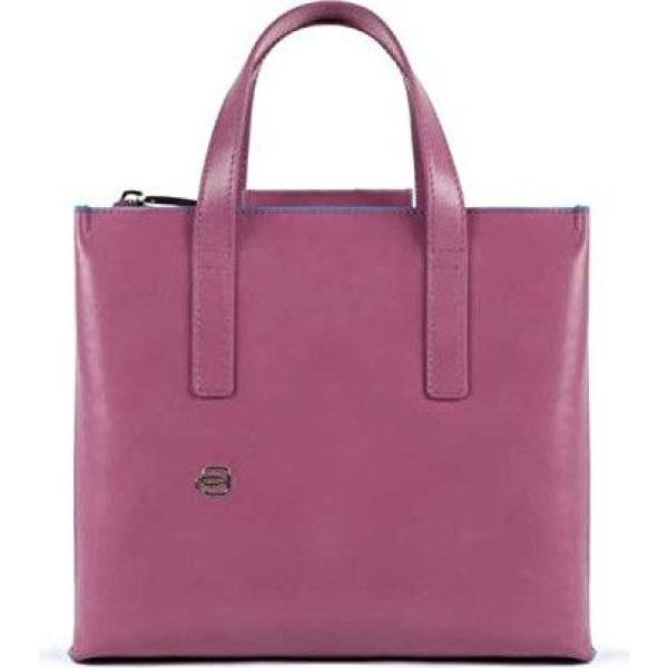 shopping bag Piquadro viola a quadri
