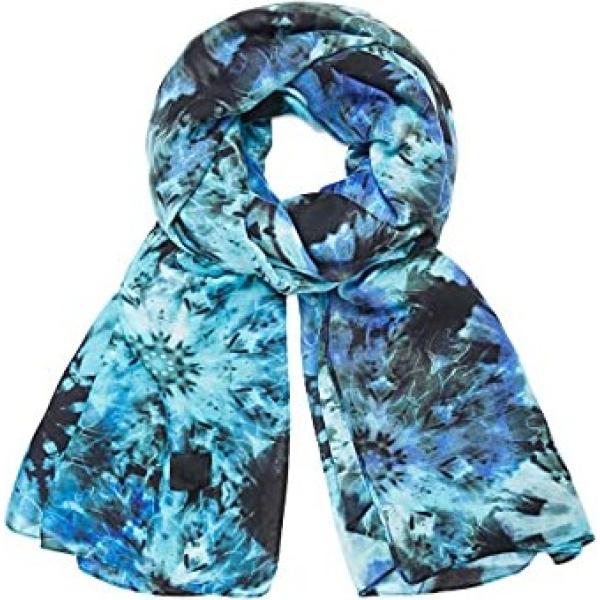 sciarpe Desigual blu con stampe