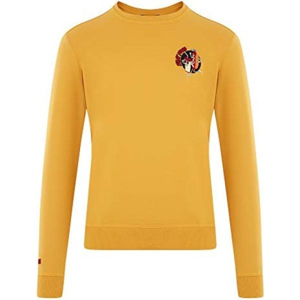 felpe Oodji Ultra marrone con stampe