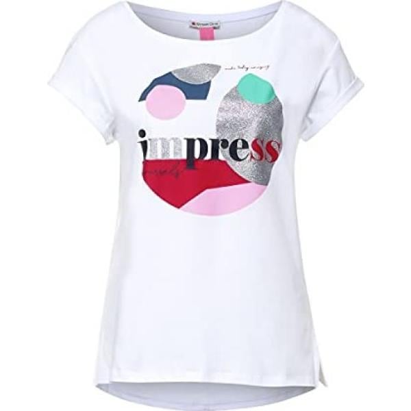 t-shirt Street One viola con stampe