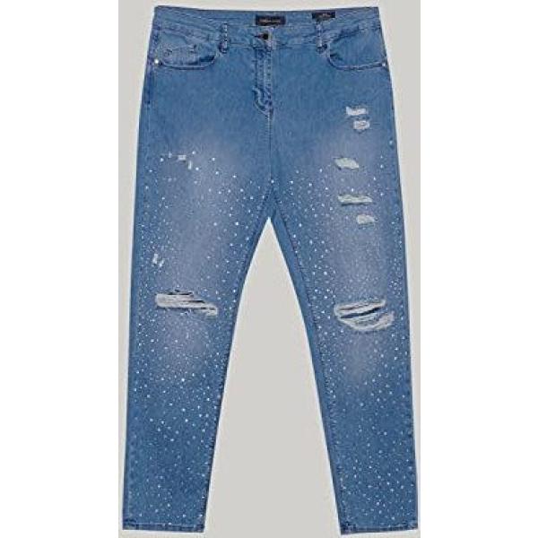 jeans strappati Fiorella Rubino blu