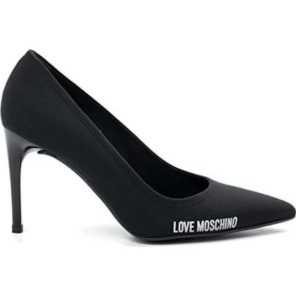 décolleté Love Moschino nero con stampe