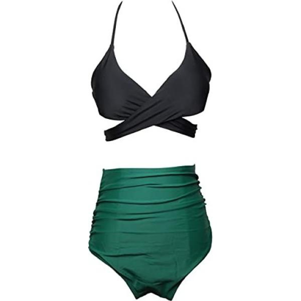 bikini Umipubo verde con stampe