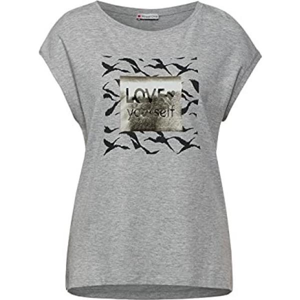 t-shirt Street One grigio con stampe
