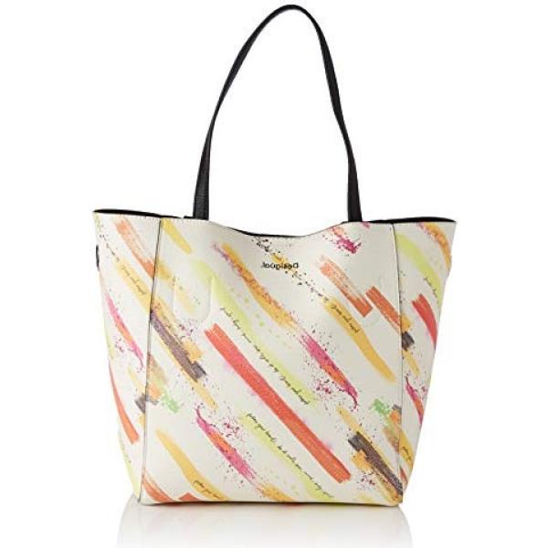 shopping bag Desigual bianco con stampe