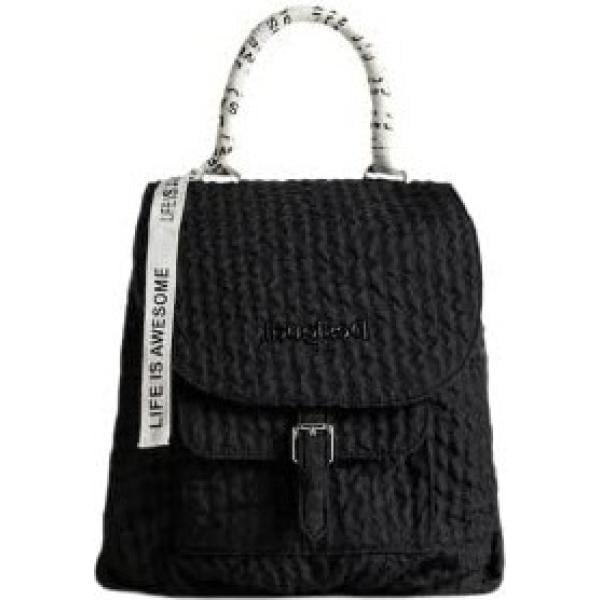 zaini Desigual nero tinta unita